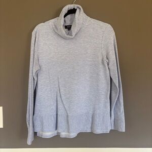 Women's Light Blue Turtleneck Sweater